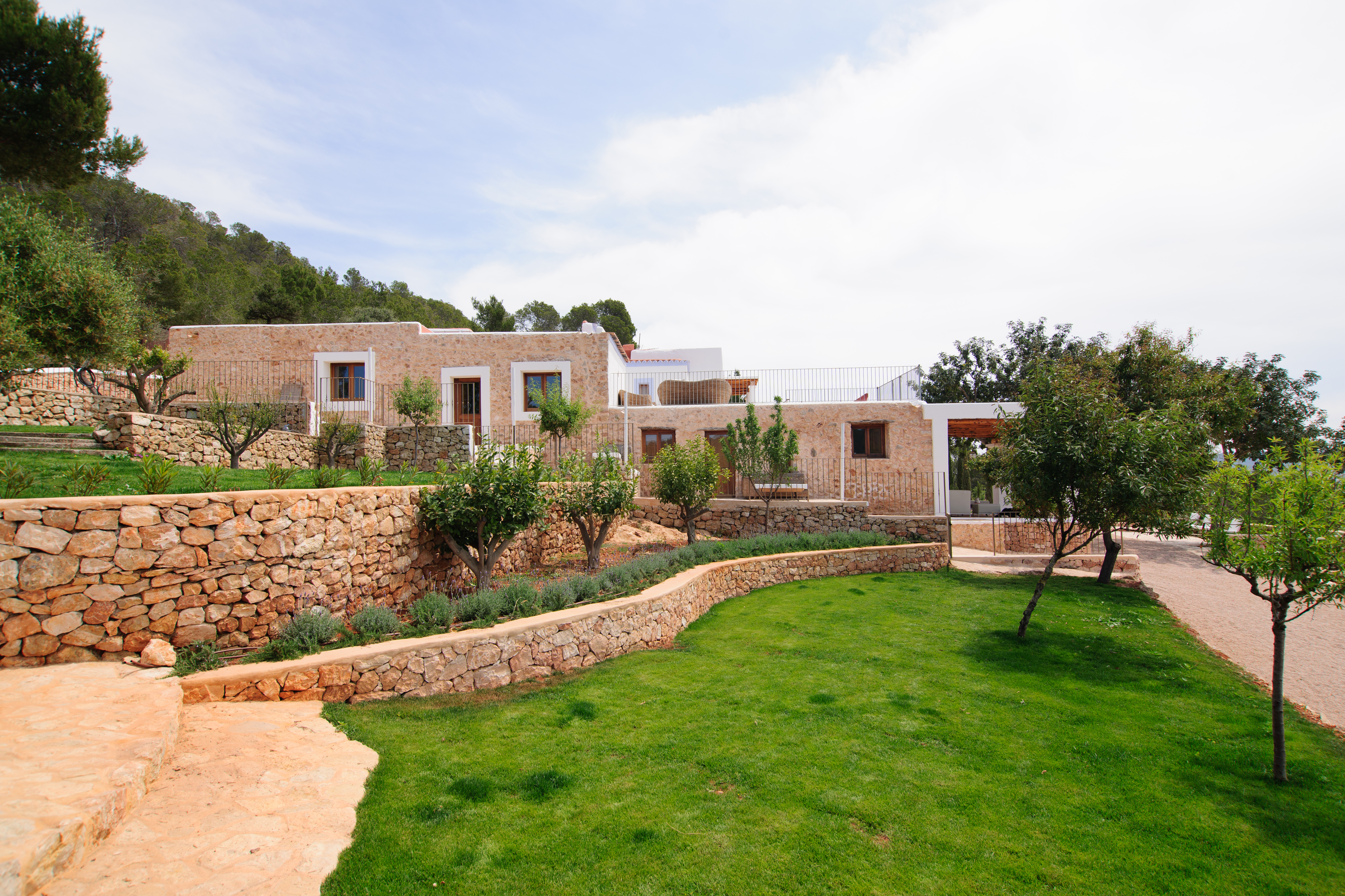 resa estates holiday 2022 ibiza villa rental villa can frare  side view.JPG